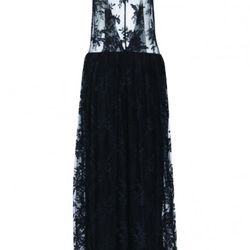 Black lace dress, Topshop Boutique, $300. Image via Topshop.