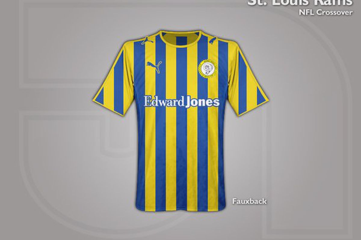 Rams throwback re-imagined as a soccer jersey