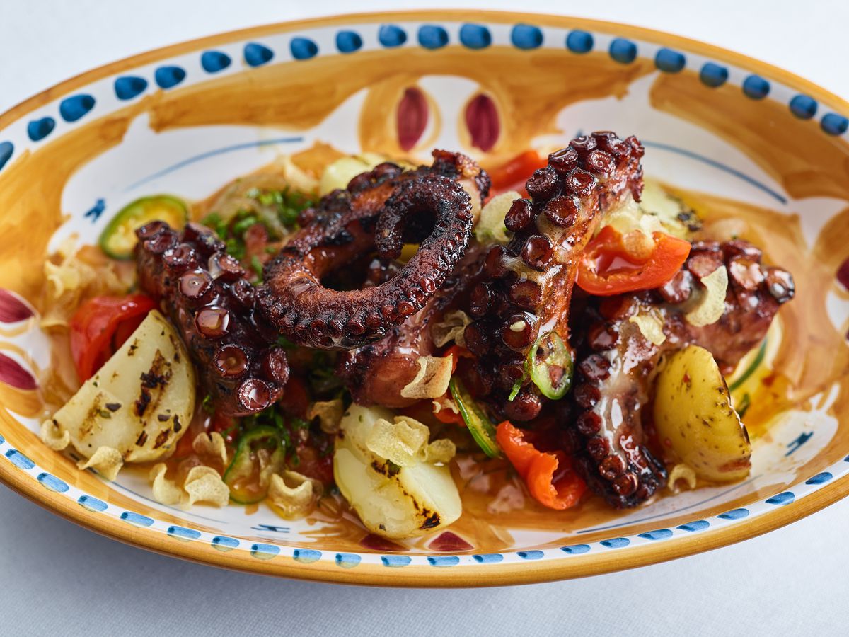 An octopus dish at the Jaffa 