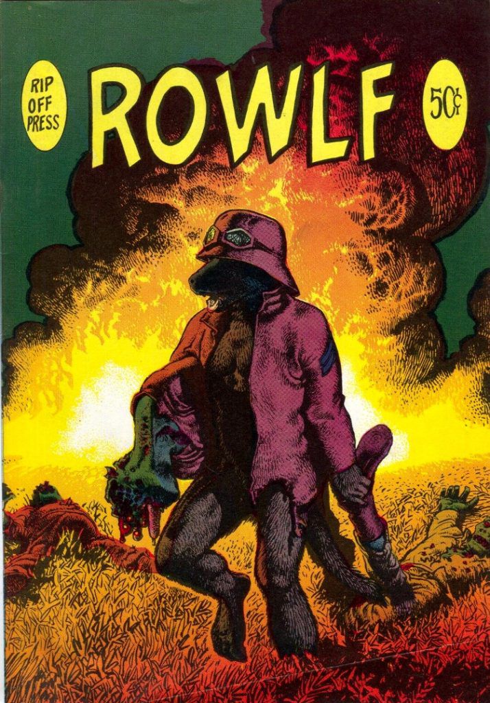 The cover of the second printing of Rowlf by Richard Corben