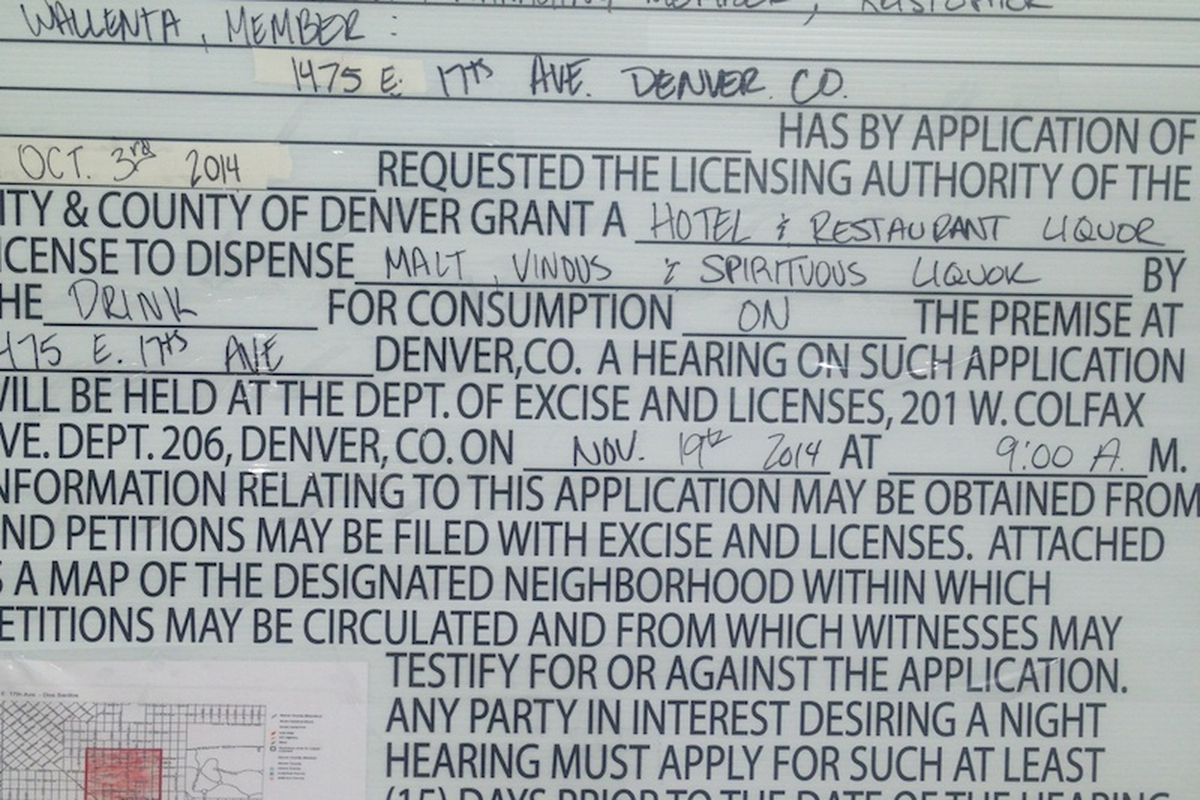 Dos Santos Liquor License Notice