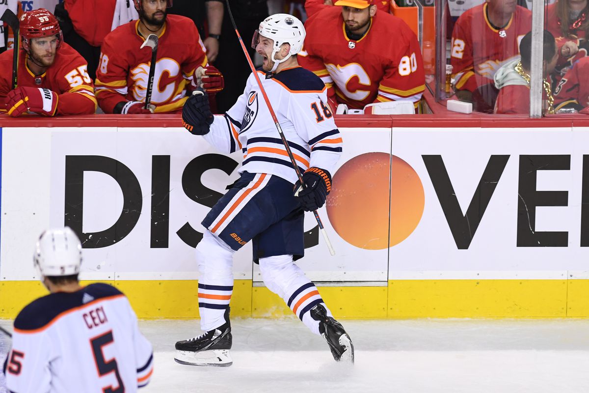 NHL: Stanley Cup Playoffs-Edmonton Oilers at Calgary Flames