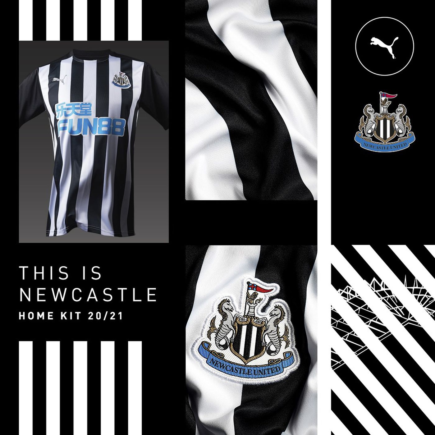 Official Newcastle Unveil 2020 21 Home Kits Coming Home Newcastle