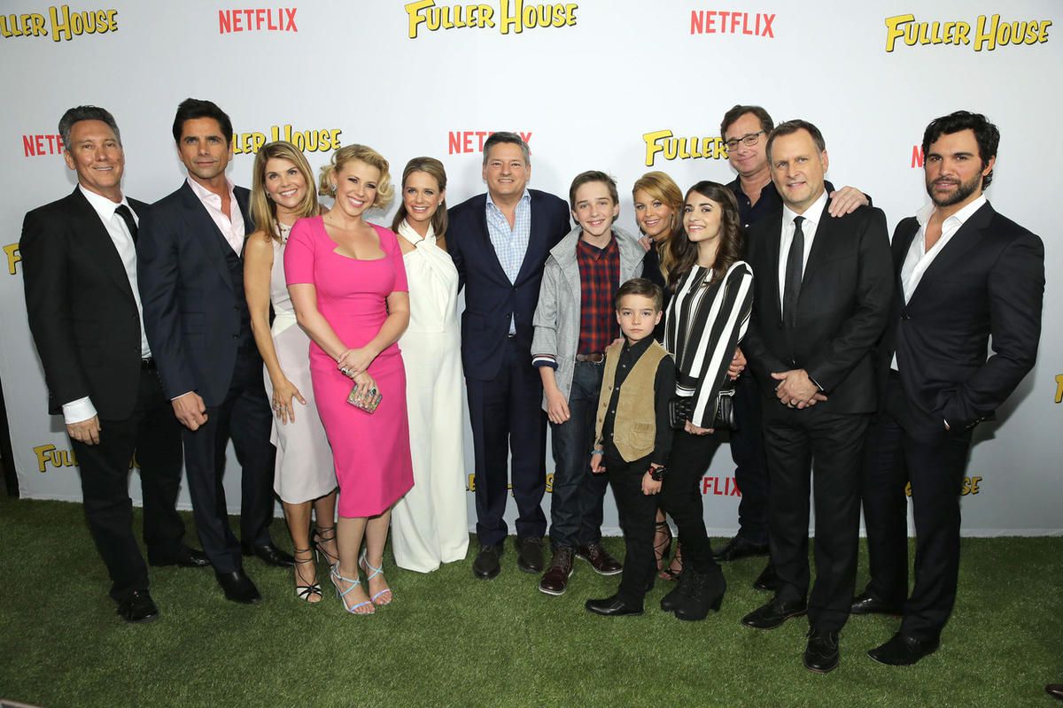“Fuller House” cast members before the show’s premiere.