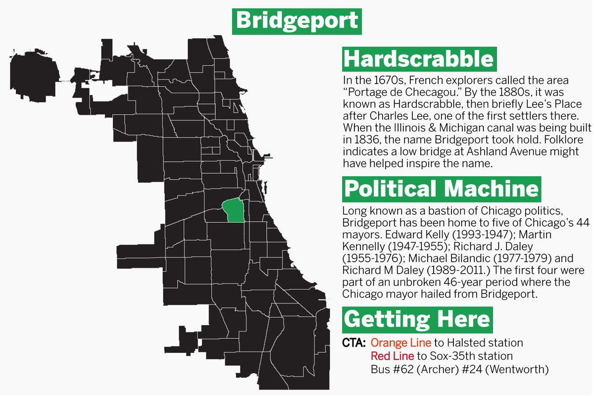 Bridgeport is one of Chicago’s first neighborhoods.| Graphic by Tanveer Ali