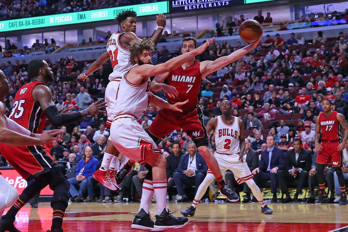NBA: Miami Heat at Chicago Bulls