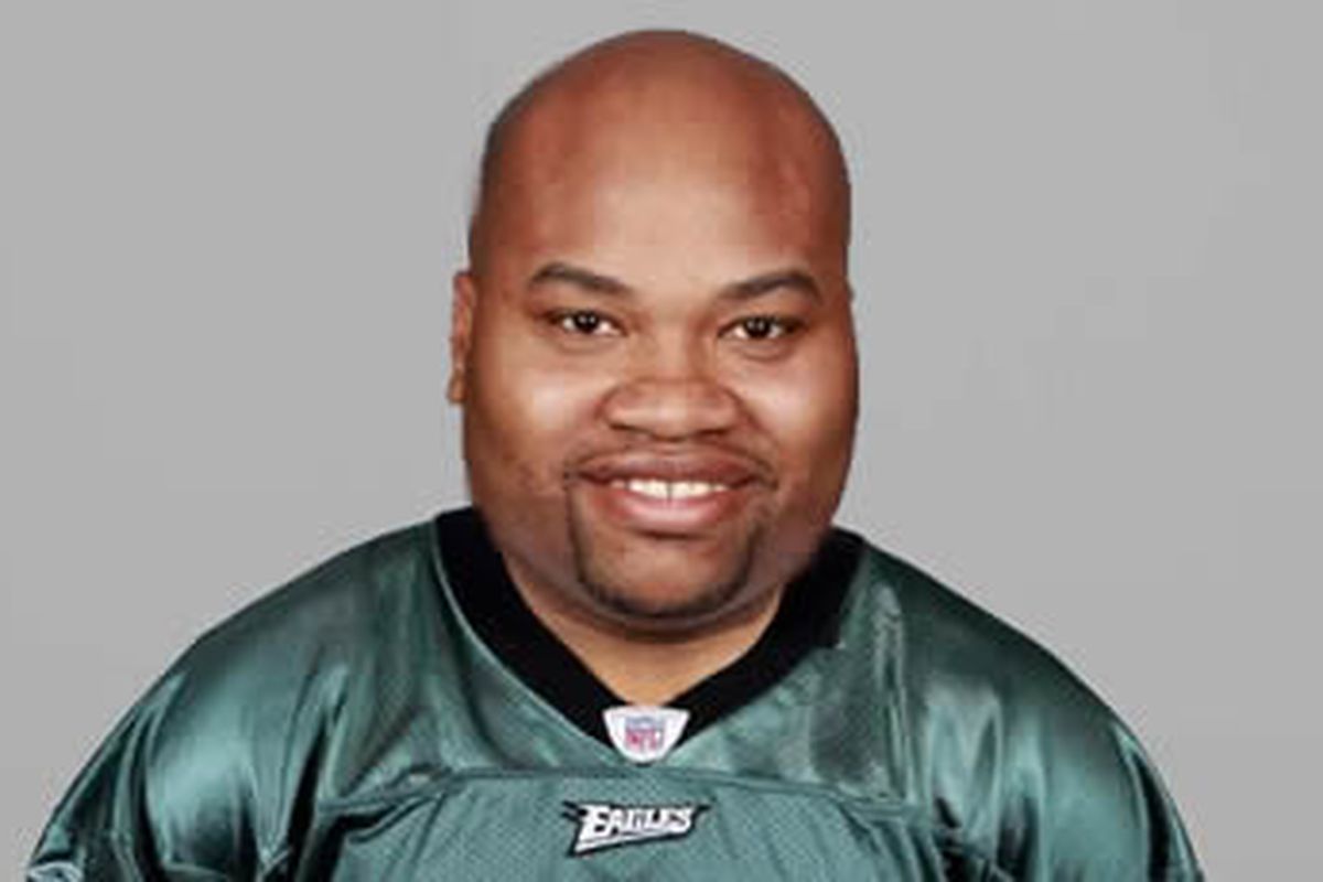 An excuse to use that creepy picture where the Eagles photo-shopped Stacy Andrews' head onto McNabb's body!