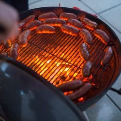 Cured DC's Spanish-style chorizo on the grill