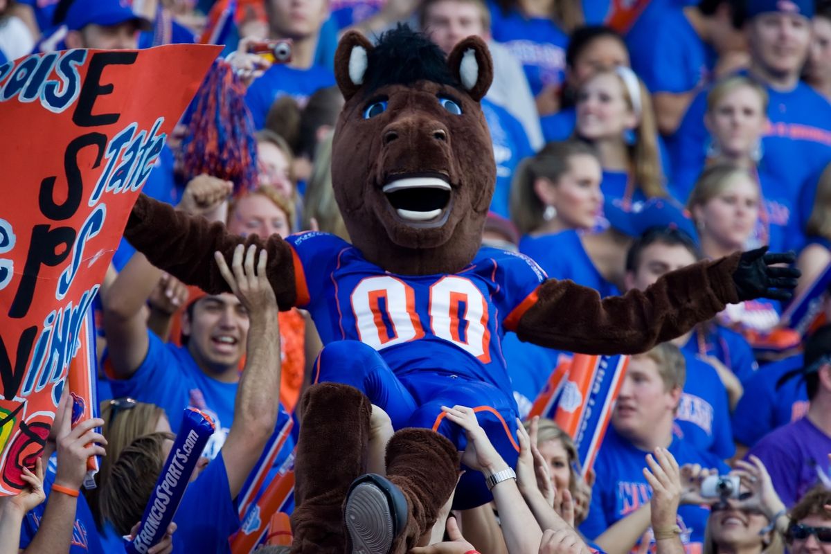 Boise State University Broncos Football Mascot
