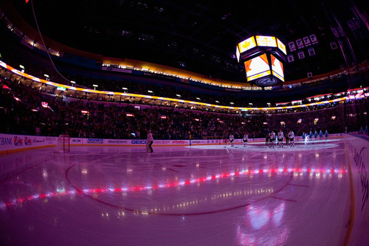 The stage is set, let's see some fucking important hockey. (Photo by Dilip Vishwanat/Getty Images)