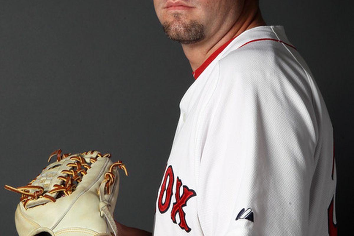 FT. MYERS FL - FEBRUARY 20:  Dan Wheeler #36 of the Boston Red Sox poses for a portrait during the Boston Red Sox Photo Day on February 20 2011 at the Boston Red Sox Player Development Complex in Ft. Myers Florida  (Photo by Elsa/Getty Images)