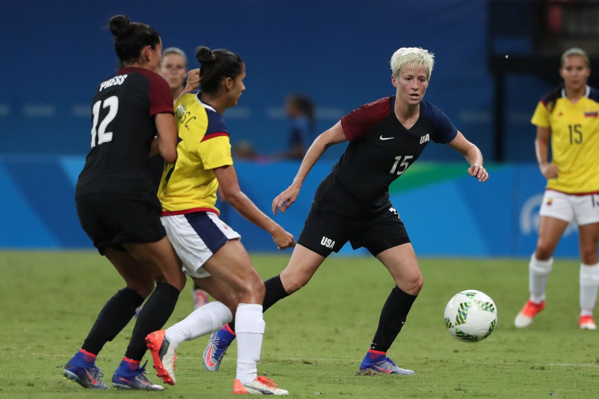 Olympics: Football-Women's Team-1st Round Group G-Colombia (COL) vs United States (USA) 