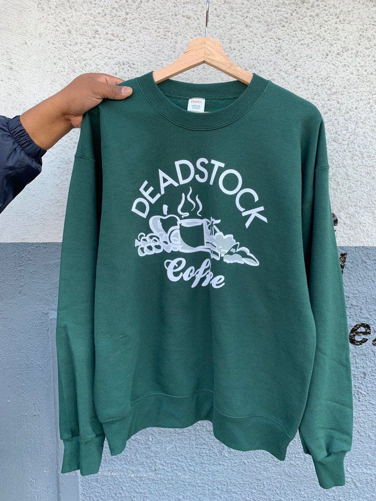 Green crew-neck sweater from Deadstock