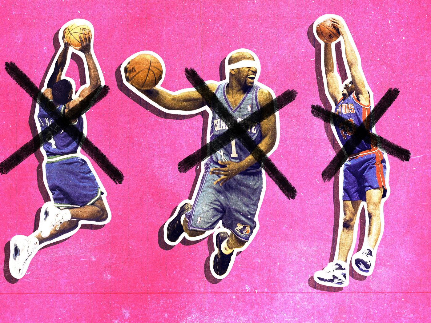 Baron Davis of the Eastern Conference All-Stars dunks against the