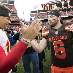 November 2018: In Week 9, the Browns had way too many defensive injuries to stop the Chiefs, but it was still a fun re-match from college of two great young quarterbacks (Baker Mayfield and Patrick Mahomes). The Browns fell short, 37-21, but showed some intriguing things offensively in their first game without Hue Jackson and Todd Haley. The loss dropped Cleveland to 2-6-1.