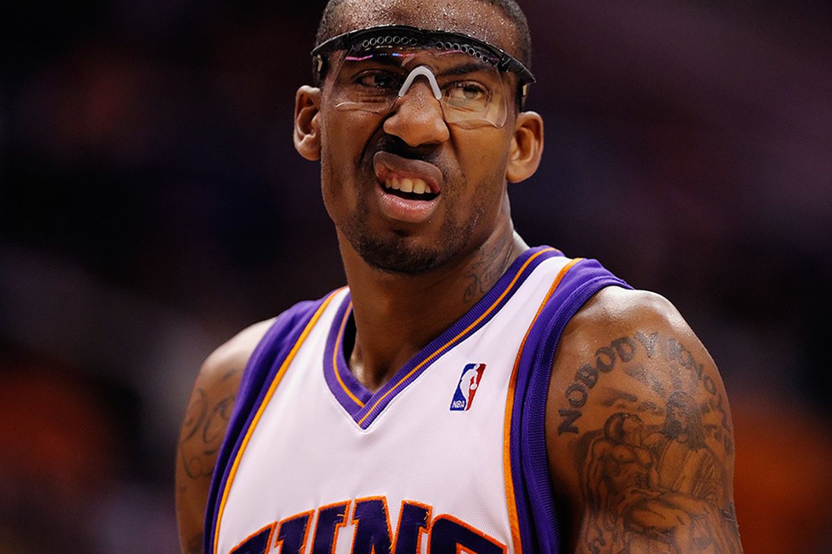 Thinking about sign-and-trade and CBA complexities makes Amare irritated. (Photo by Max Simbron) 