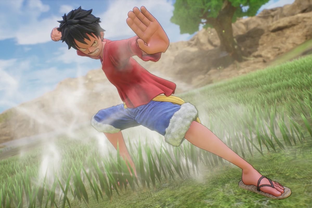 One Piece Odyssey Luffy powering up an attack