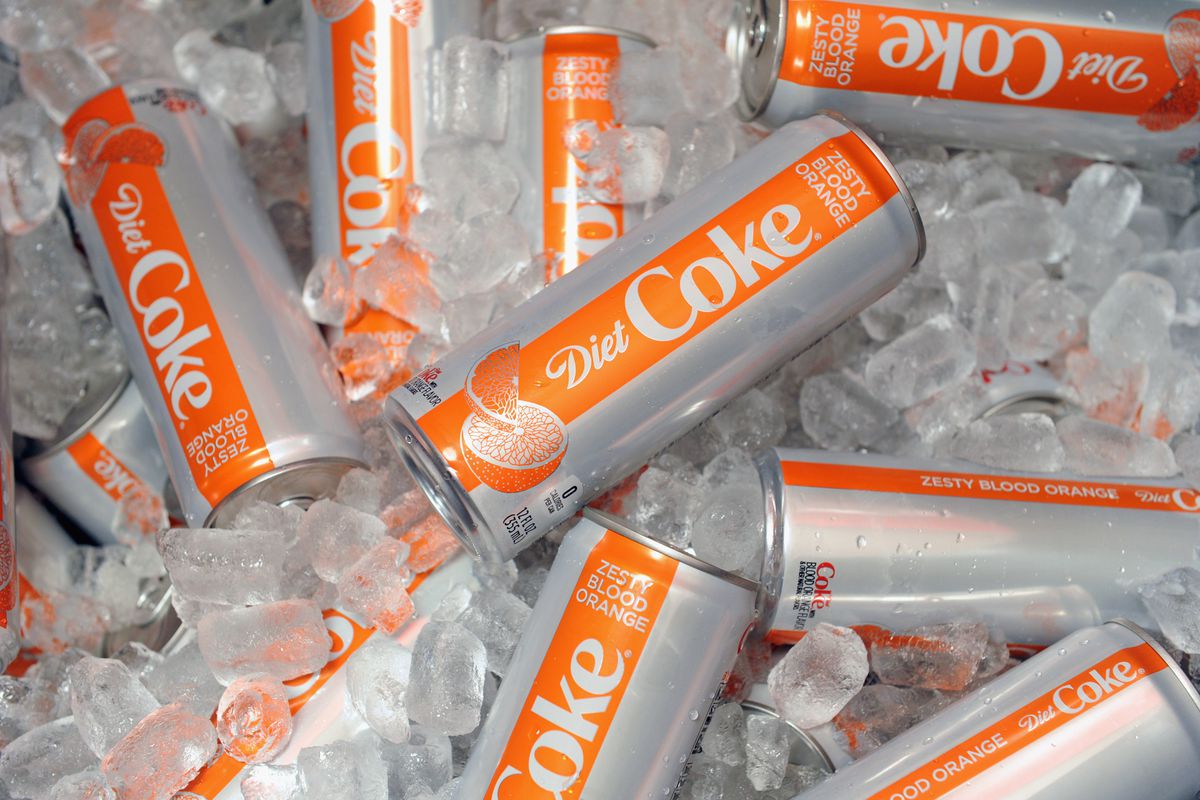 Cans of a new diet coke flavor