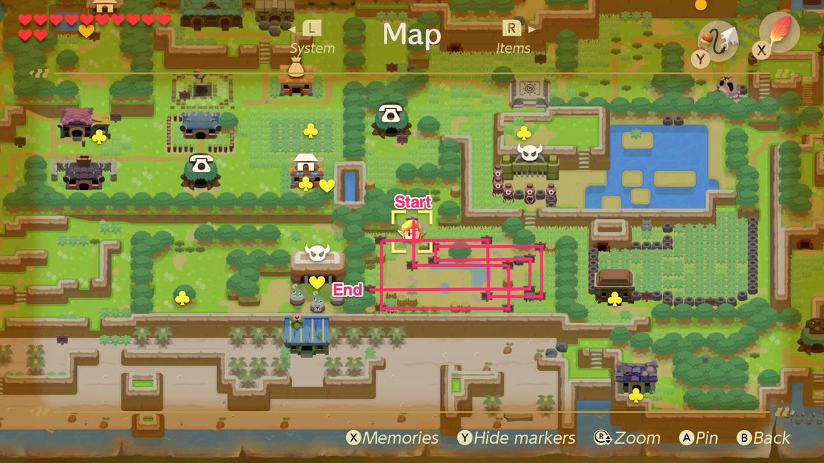 Link’s Awakening signpost maze solution to find Maru