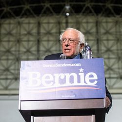 Sen. Bernie Sanders speaks to a crowd at Navy Pier, Sunday, March 3, 2019, in Chicago. | Tyler LaRiviere/Sun-Times