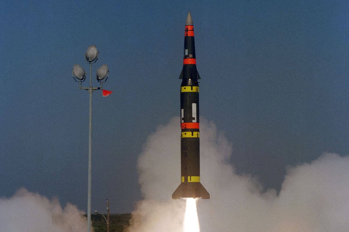 The US Army launches a Pershing II battlefield support missile on a long-range flight down the Eastern Test Range at 10:06 a.m. EST. This is the forth test flight in the Pershing II engineering and development program and the third flight from Cape Canave