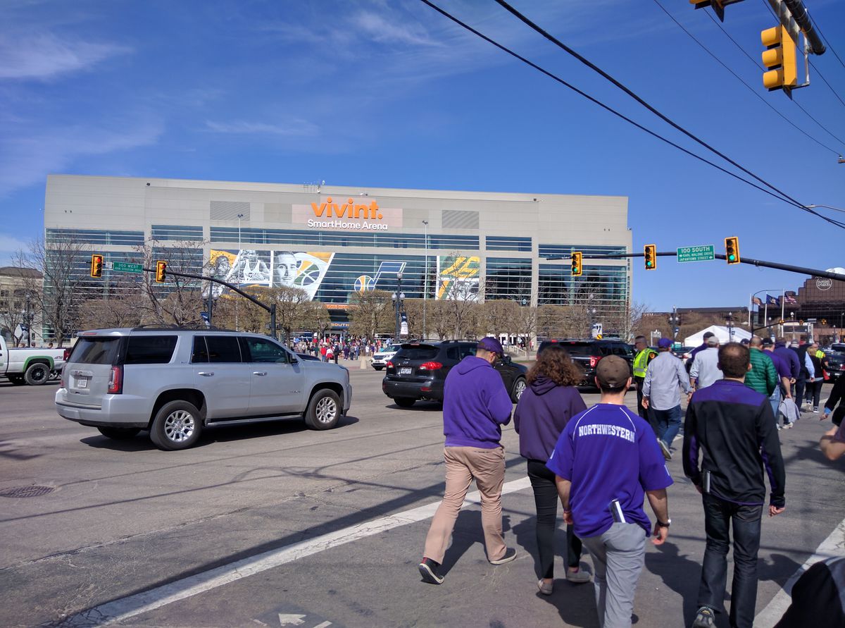 There were 'Cats fans on every corner as Northwestern faithful flooded the streets of Salt Lake City prior to tipoff.