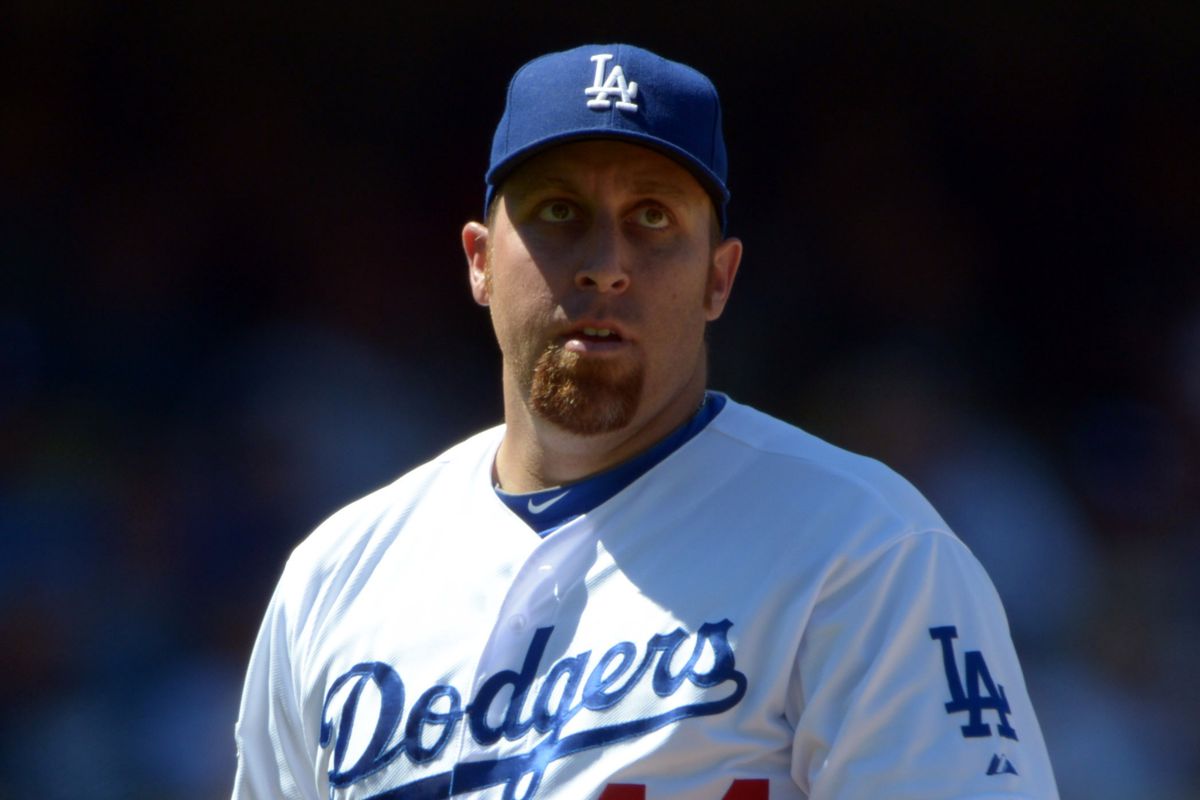 Aaron Harang in one of his many past uniforms