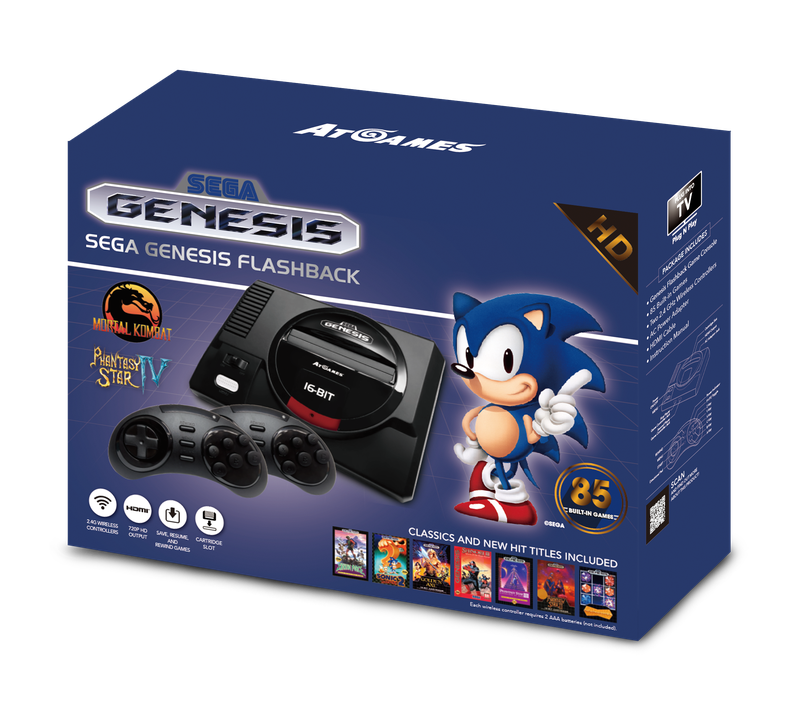 FB3680 box - Depois do Mega Drive a SEGA anuncia novo console Genesis Flashback com 85 clássicos