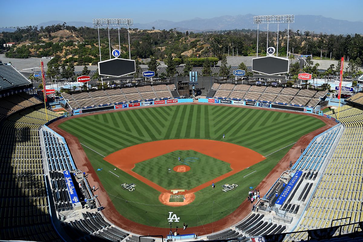 MLB: NLDS- Los Angeles Dodgers Workout