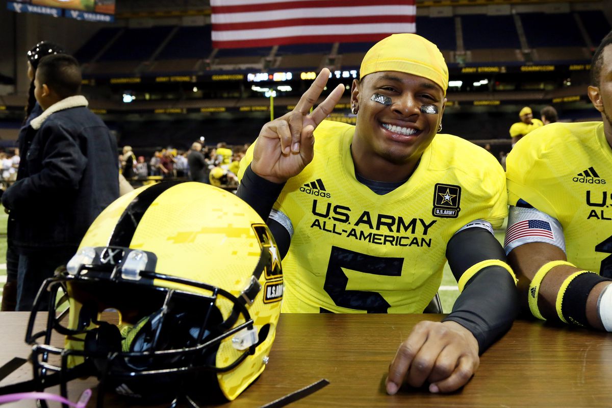 UCLA freshman safety and Army All-American Alum Tahaan Goodman at the 2013 Army All-American Game
