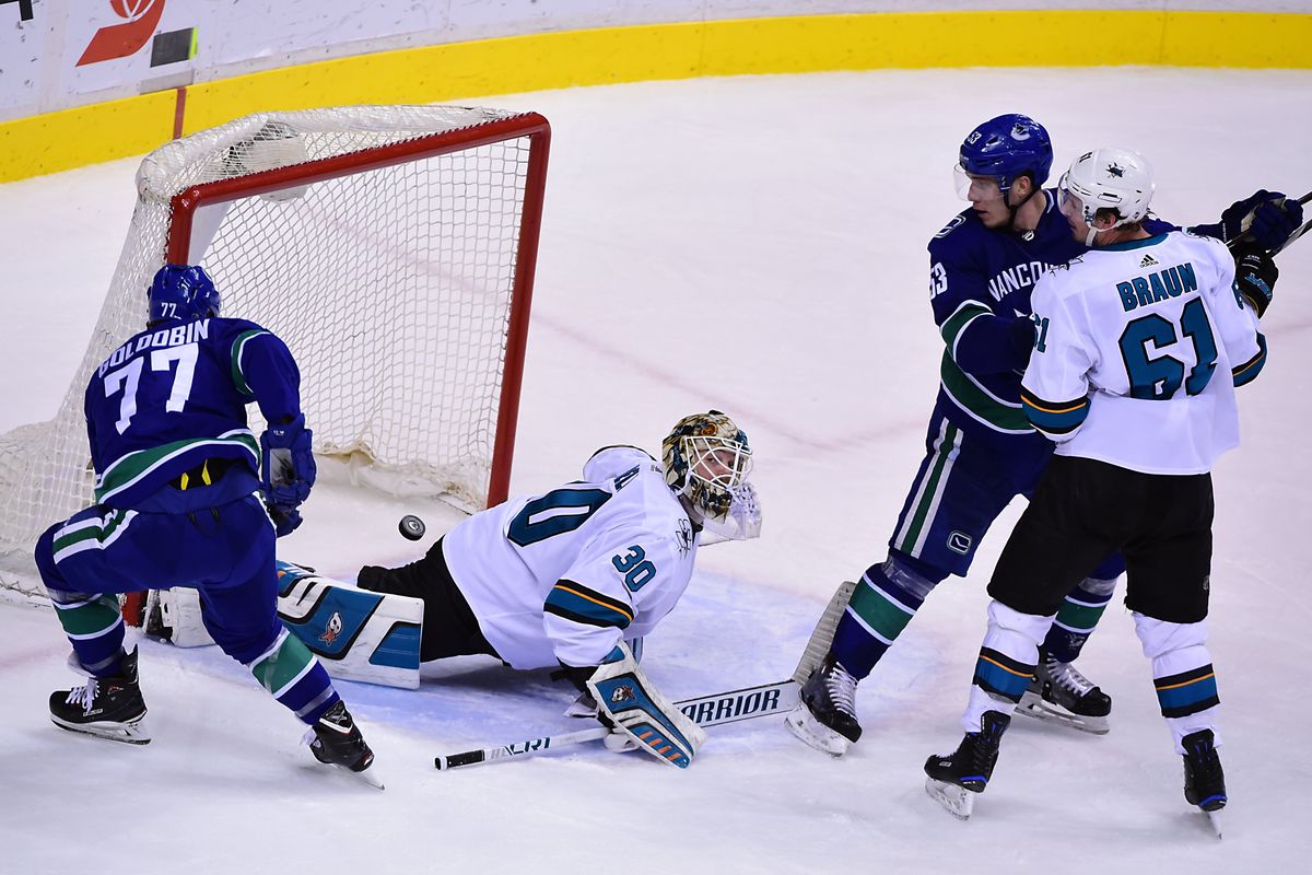 NHL: San Jose Sharks at Vancouver Canucks