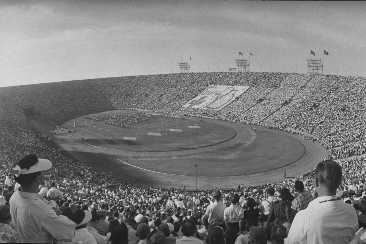 View From Stands Of LA Coliseum