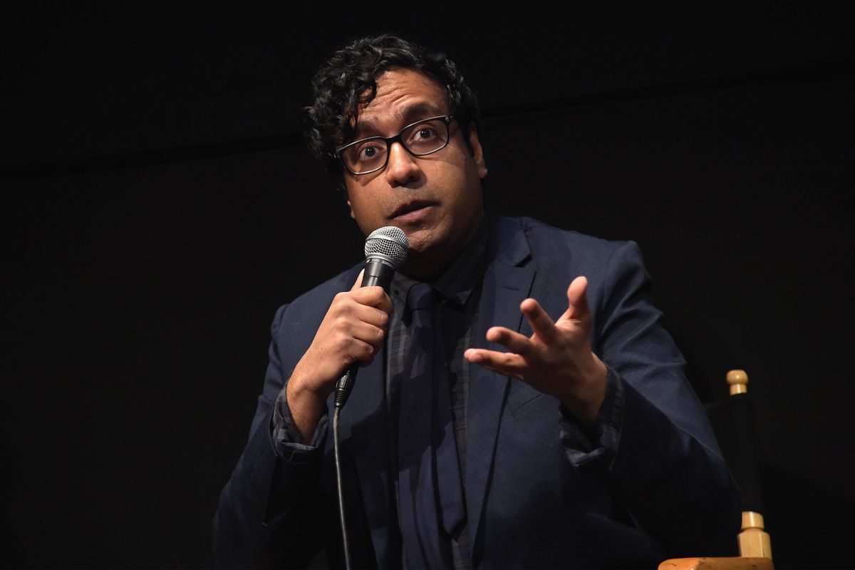 NEW YORK, NY - NOVEMBER 14:  Comedian Hari Kondabolu speaks onstage during truTV Presents: "The Problem With Apu" DOC NYC screening and reception at IFC Center on November 14, 2017 in New York City. 27466_001.  (Photo by Jason Kempin/Getty Images for truTV )
