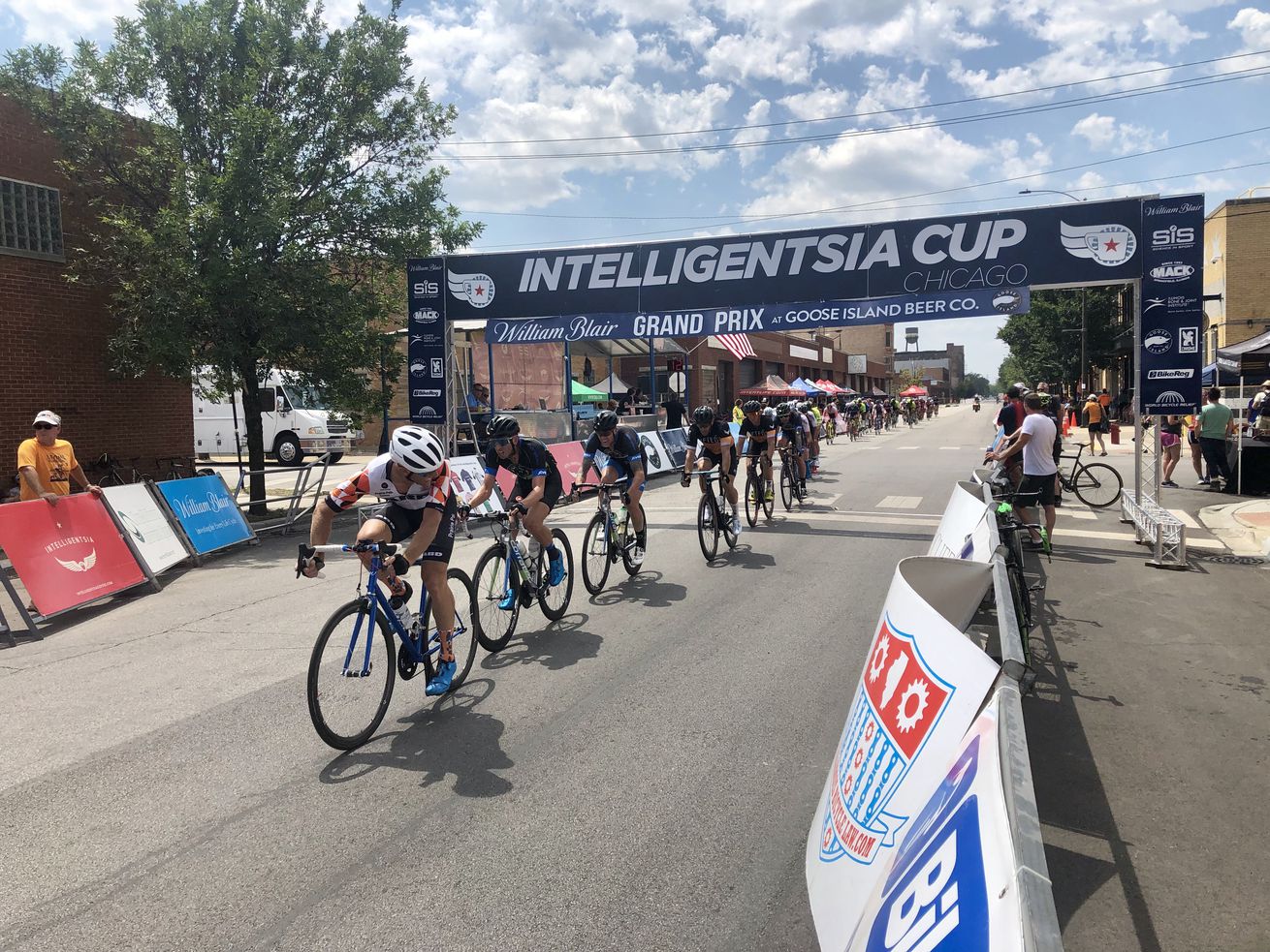 Cyclists compete in the Intelligentsia Cup.