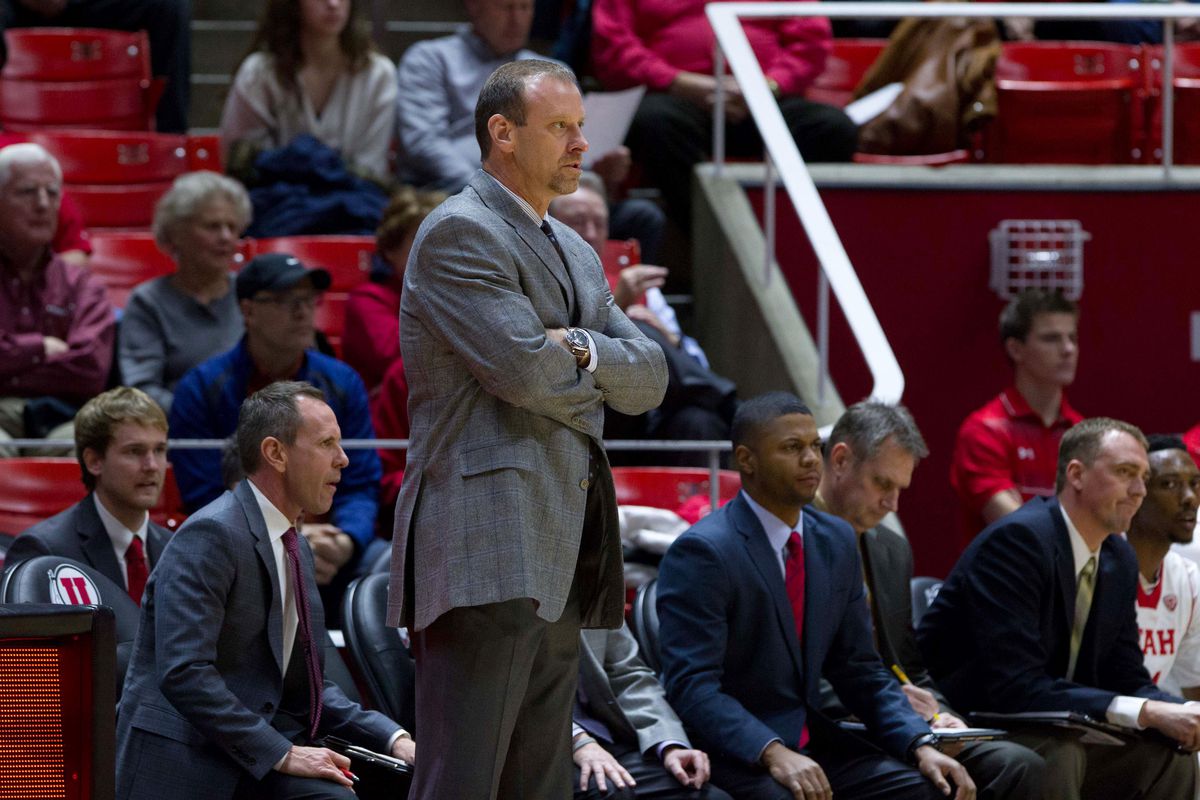 Because of his ability to recruit at a high level and his defensive acumen, Utah associate head coach Tommy Connor (left) could be a primary candidate in March to replace Stew Morrill at Utah State.