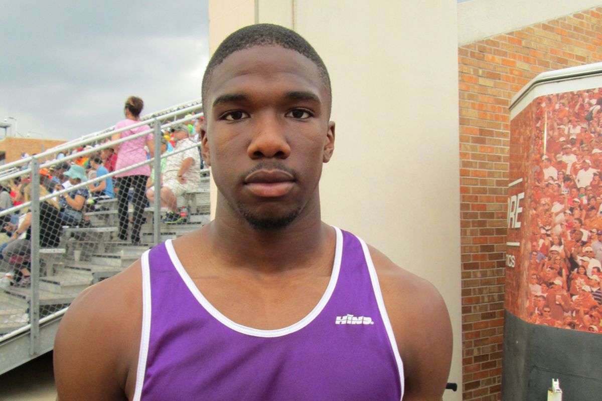 Emanuel Porter at the Texas state track meet in May