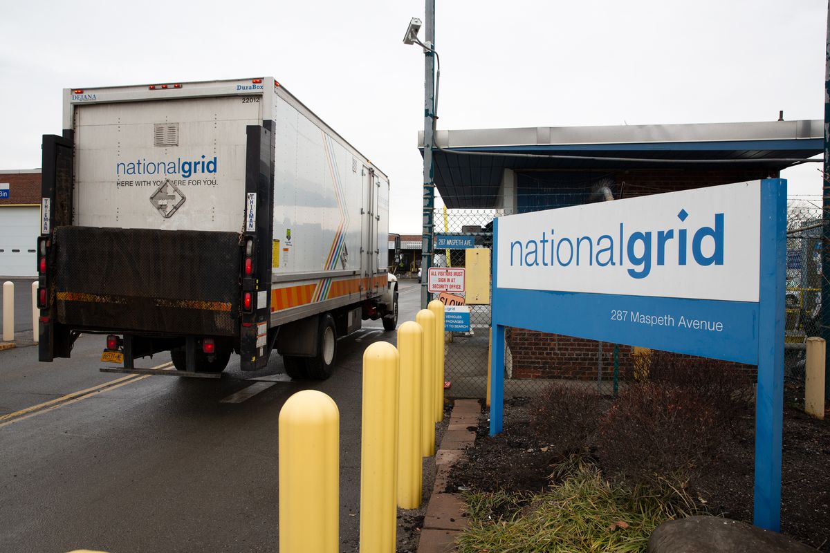 A National Grid Depot in Greenpoint, Brooklyn on March 1, 2021.