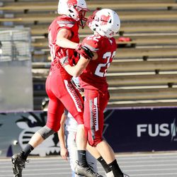 Kanab shuts out Rich 21-0 in 1A semifinal action at Weber State on November 4, 2016.