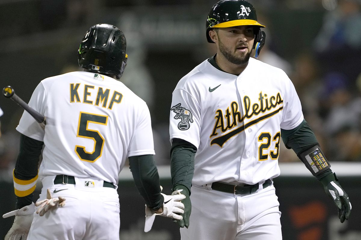 Langeliers homered and drove in 2 in the A’s defeat.