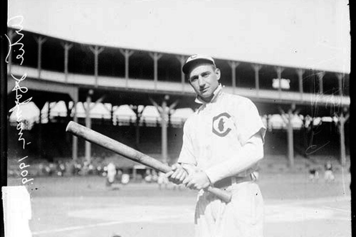 Art "Solly" Hofman of the Cubs, at West Side Grounds in 1909. <em>Credit: SDN-054737, Chicago Daily News negatives collection, Chicago History Museum. </em>
