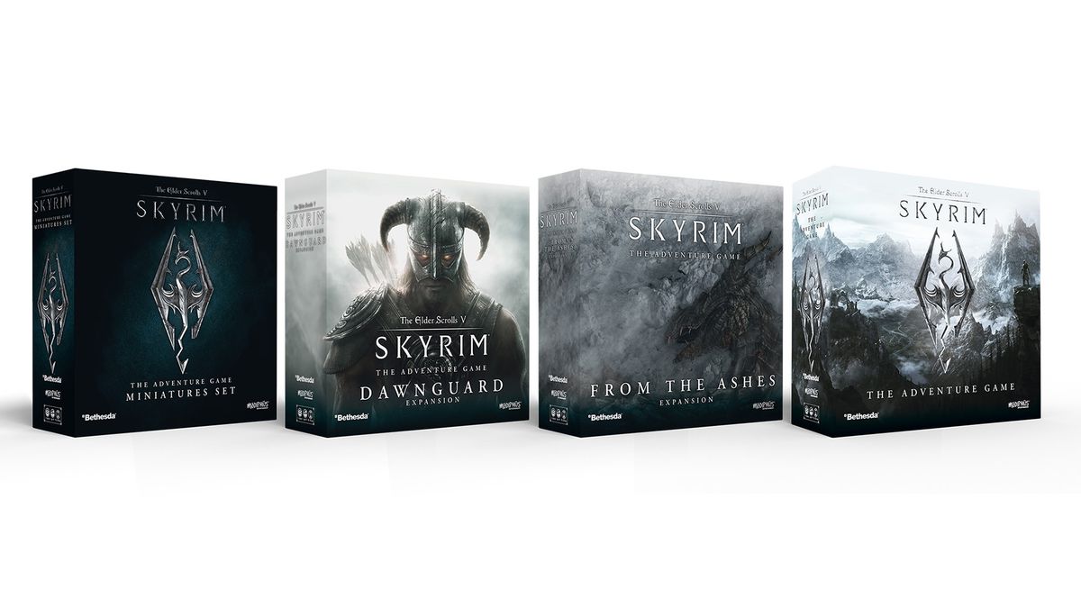 Skyrim-Renderings of The Adventure Game, From the Ashes and Dawnguard expansion packs and luxurious miniature sets.