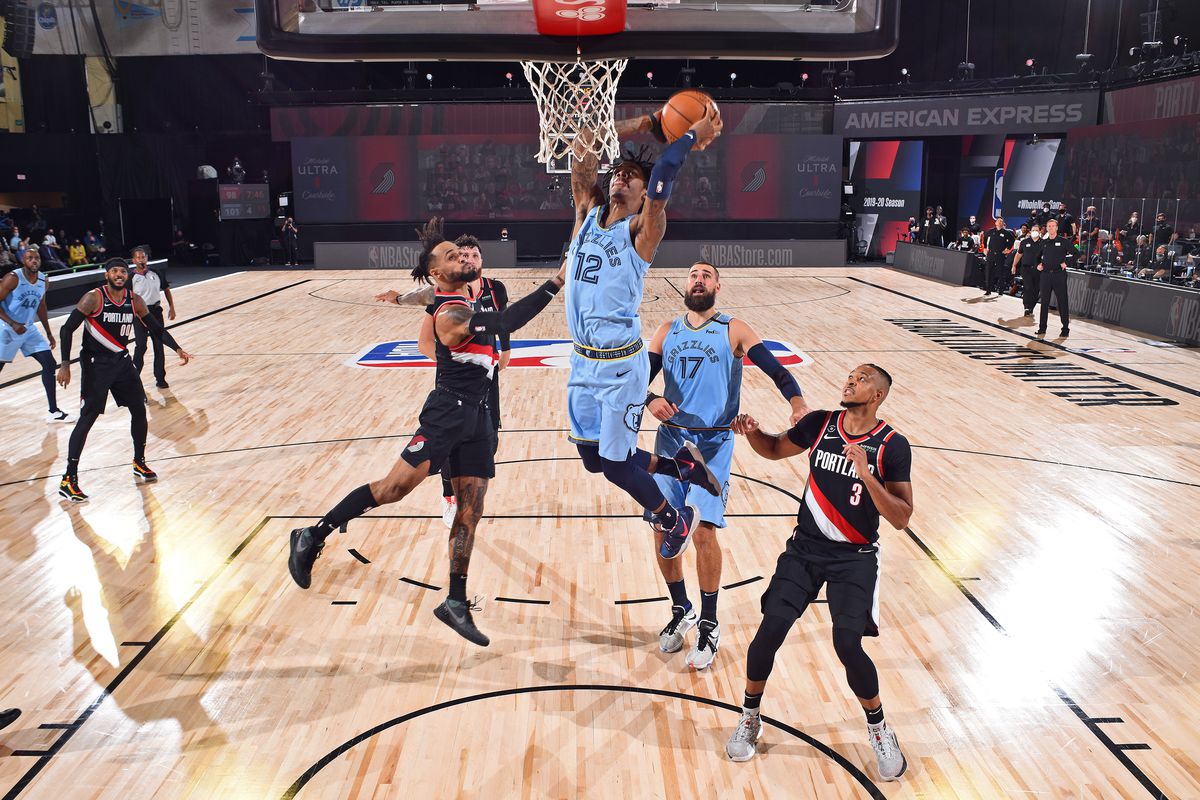 Western Conference Play in Game - Memphis Grizzlies v Portland Trail Blazers