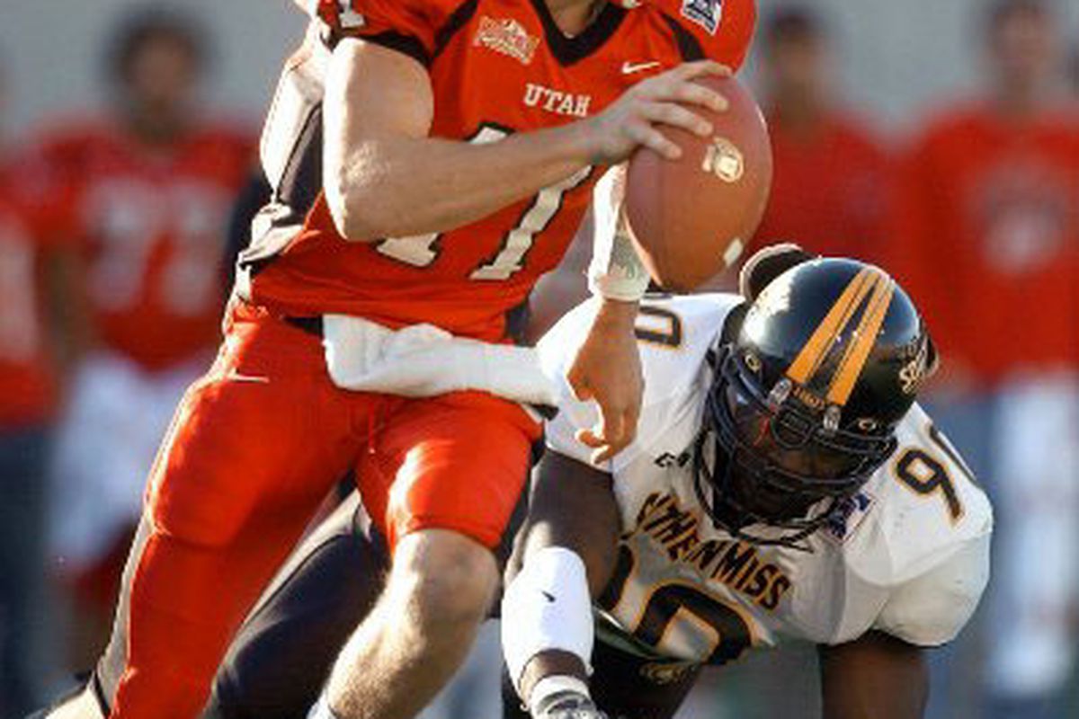 Alex Smith and Utah would roll through So. Miss. 17-0 in the 2003 Liberty Bowl