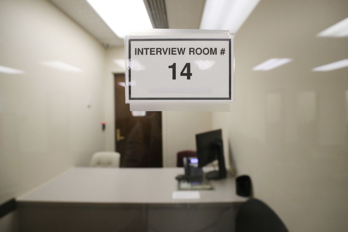 An Office of Recovery Services interview room in Salt Lake City on Saturday, Aug. 11, 2018.