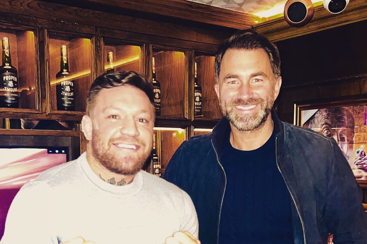Eddie Hearn and Conor McGregor did “catch up” as Hearn requested