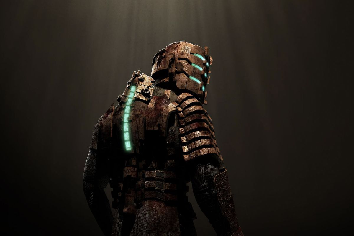 Artwork of Isaac Clarke from Dead Space