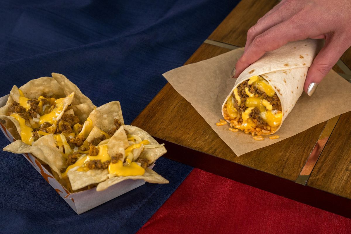 Taco Bell’s triple melt nachos and triple melt burrito