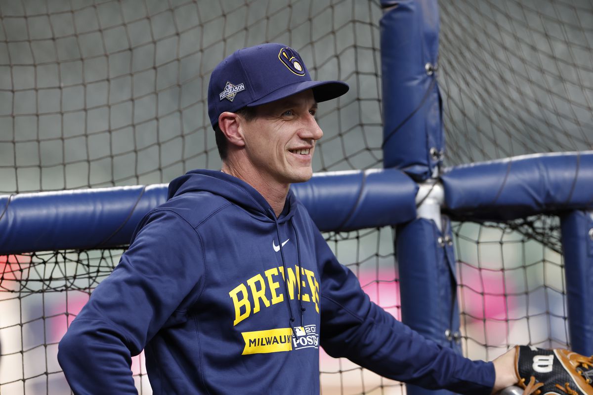 Milwaukee Brewers manager Craig Counsell is seen prior to Game Two of the Wild Card Series at American Family Field on October 04, 2023 in Milwaukee, Wisconsin.