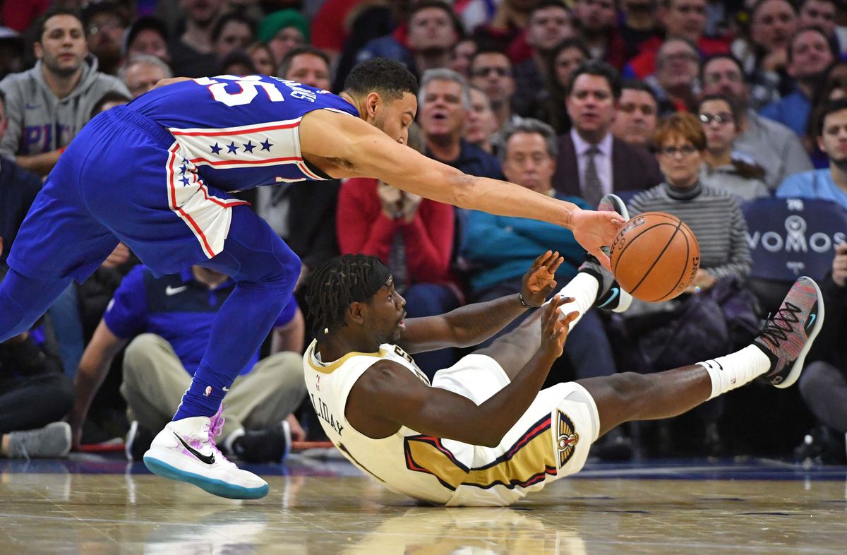 NBA: New Orleans Pelicans at Philadelphia 76ers