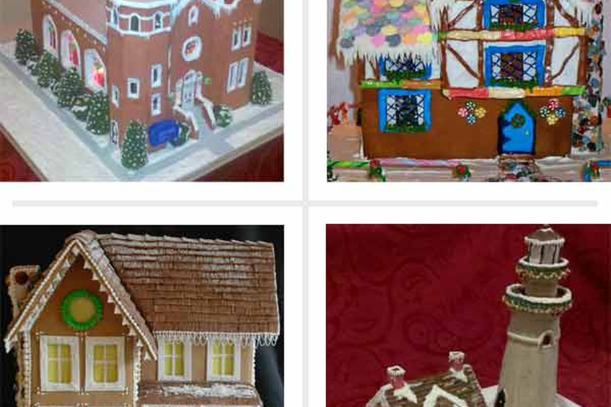4 gingerbread house ideas.